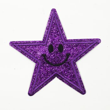 Тканинні нашивки "Блискуча фіолетова зірка"