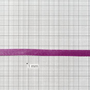 Лента атласная 7 мм фиолетовая 1 метр