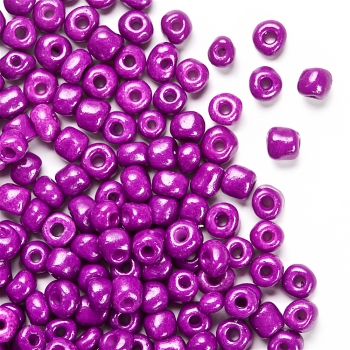 Бисер круглый крупный 6 (3,6 мм) фиолетовый 20803