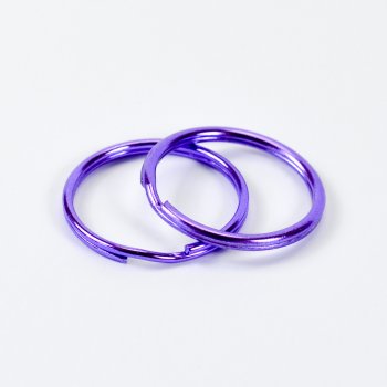 Кольцо для брелка 28 мм фиолетовое