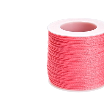 Шнур поліестеровий 1 мм рожевий 1 метр