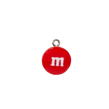 Пластиковые подвески "M&M's". Красные