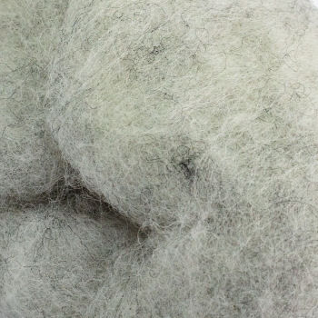 Вовна-кардочос новозеландська блідо-сірий меланж 27 мкм 25г, К1002