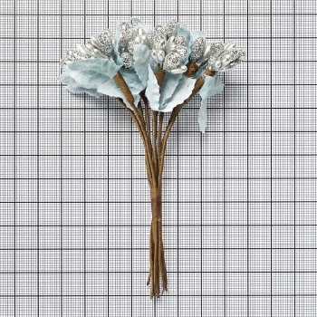 Декоративний елемент Срібна квітка