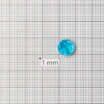 Кришталева намистина кругла 10 мм блакитна райдужна