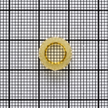 Бусина шарм LUX 11 мм желтая граненая