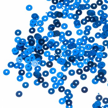 Паєтки сині круглі, діаметр 4мм
