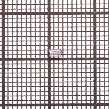 Бисер-рубка (2,1 мм) сиреневый прозрачный радужный 9774