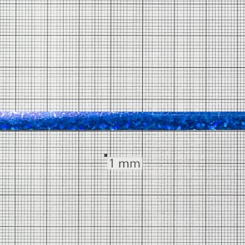 Стрічка пакувальна 5 мм синя голографічна 1 метр