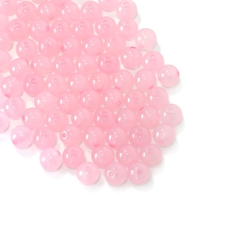 Пластикова намистита Світло-рожева 7 мм