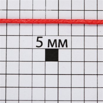 Шнур хлопковый 1,5 мм красный 1 метр