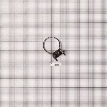 Основа для каблучки діаметр основи для вклеювання 13 мм серая