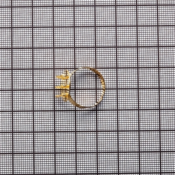 Основа для каблучки діаметр основи для вклеювання 15 мм золотиста