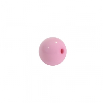 Пластикова намистина рожева 17 мм