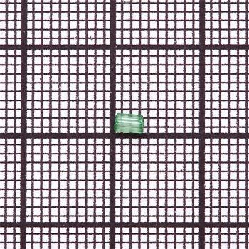 Бисер-рубка (2,1 мм) зеленый прозрачный 9801