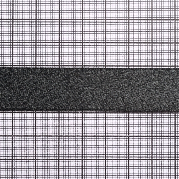 Лента атласная 20 мм черная 1 метр