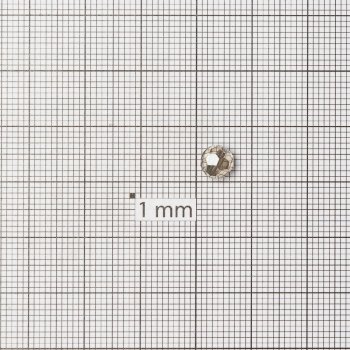 Хрустальная бусина круглая 6 мм  серая прозрачная