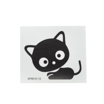 Наклейка под выключатель Кошка черная