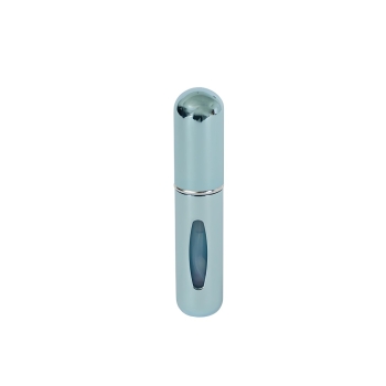 Атомайзер флакон для парфюмерии  5мл заправляющийся  голубой  металик