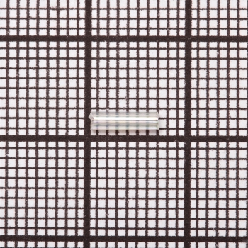 Бисер-стеклярус 3 (6 мм) прозрачный радужный 9865