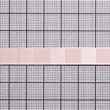 Лента атласная 10 мм полосатая розовая