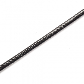 Шнур плетеный 2 мм черный 1 метр