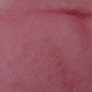 Шерсть-кардочёс новозеландская розовая 27 мкм 25г, К4005
