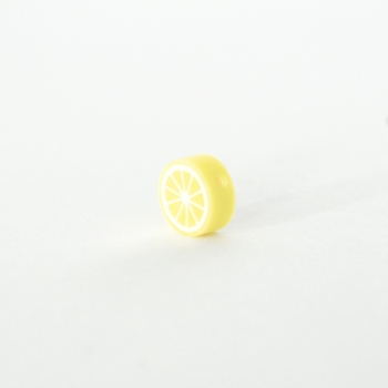 Бусина из полимерной глины 10 мм Лимон желтый