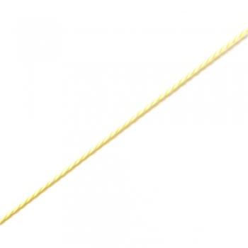Шнур поліестеровий тайванський 1 мм жовтий 1 метр