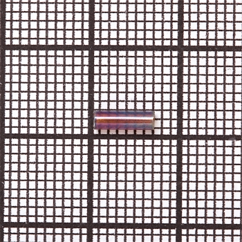 Бісер-стеклярус 3 (6 мм) бензоловий прозорий райдужний 9908