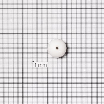Намистини силіконові круглі білі 15 мм