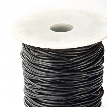 Шнур резиновый 2 мм черный 1 метр