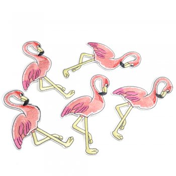 Тканевая нашивка Фламинго