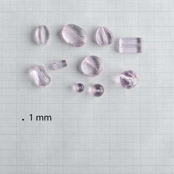 Чешская стеклянная бусина, розовая, 10х4 см