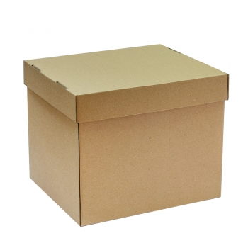 Коробочка картонна крафт 30х26х25 см