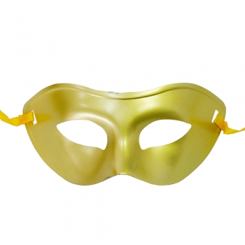 Пластиковая маска золотая