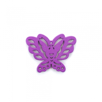 Дерев'яна підвіска Метелик Фіолетовий