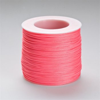 Шнур полиэстеровый 1 мм розовый