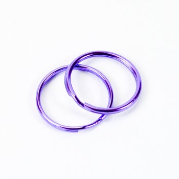 Кільце для брелка 28 мм фіолетове