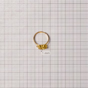 Основа для каблучки діаметр основи для вклеювання 12 мм золотиста
