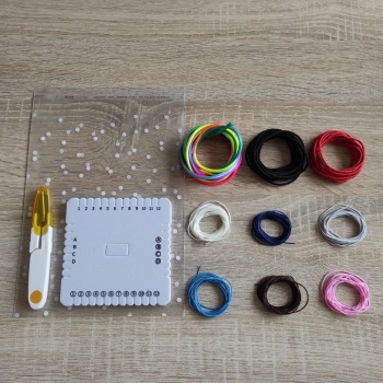 Набор для создания браслетов на квадратном диске Кумихимо