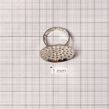 Основа для каблучки діаметр основи для вклеювання 25 мм мельхіорова