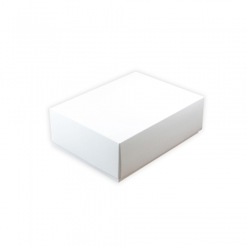 Коробочка картонна 30х21х9 см біла